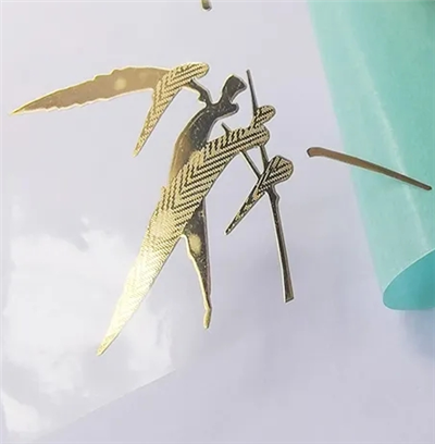 Metalna naljepnica nikla logotipa